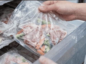 冷凍食品の破裂防止対策